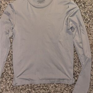 SKIMS Gray Long Sleeve Tee